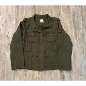 Women's Dark Green Kensie Jeans Cargo Style Jacket